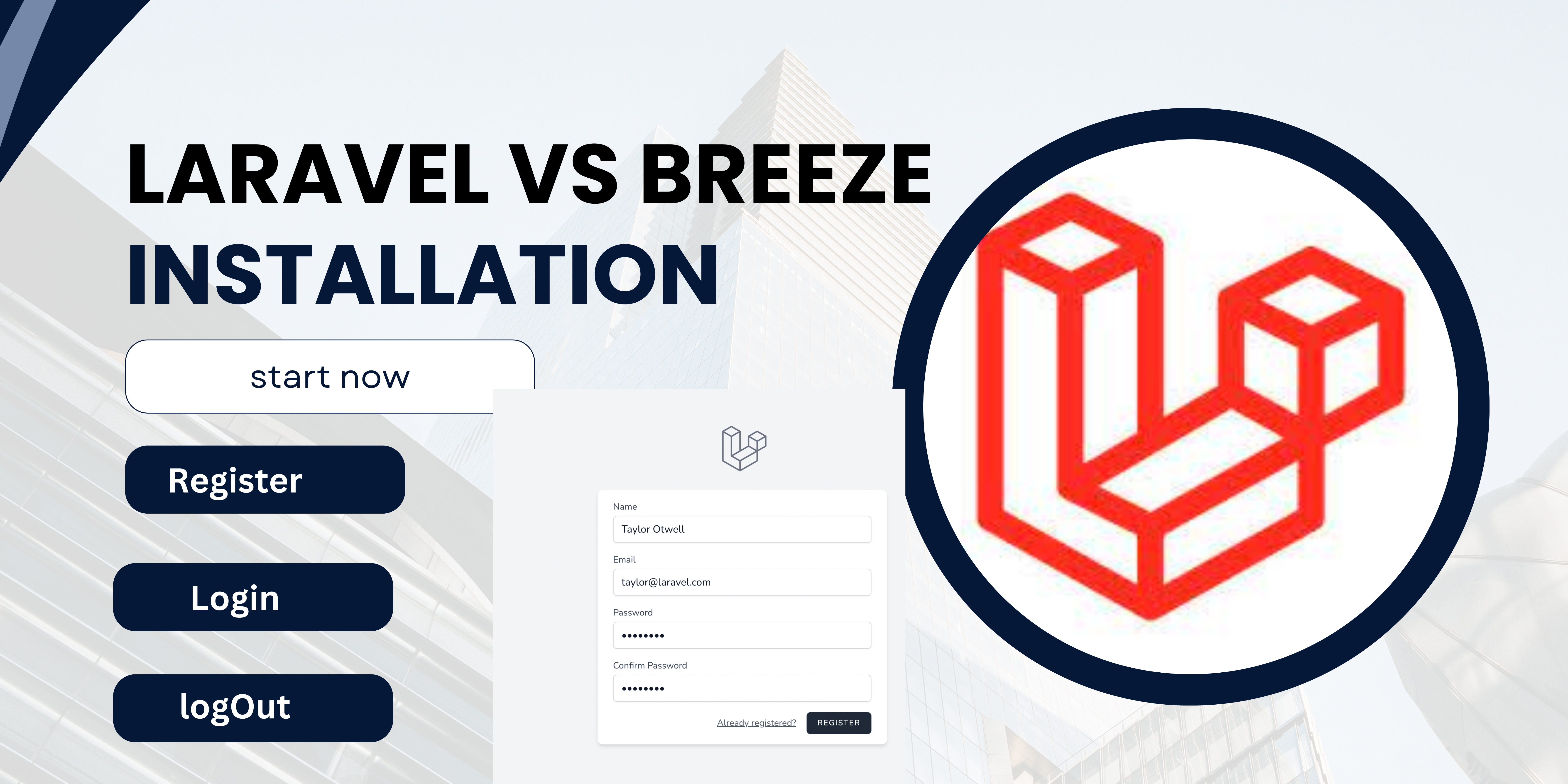 How to install the Laravel Breeze package